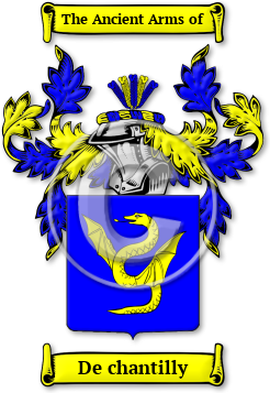 De chantilly Family Crest Download (jpg) Legacy Series - 150 DPI
